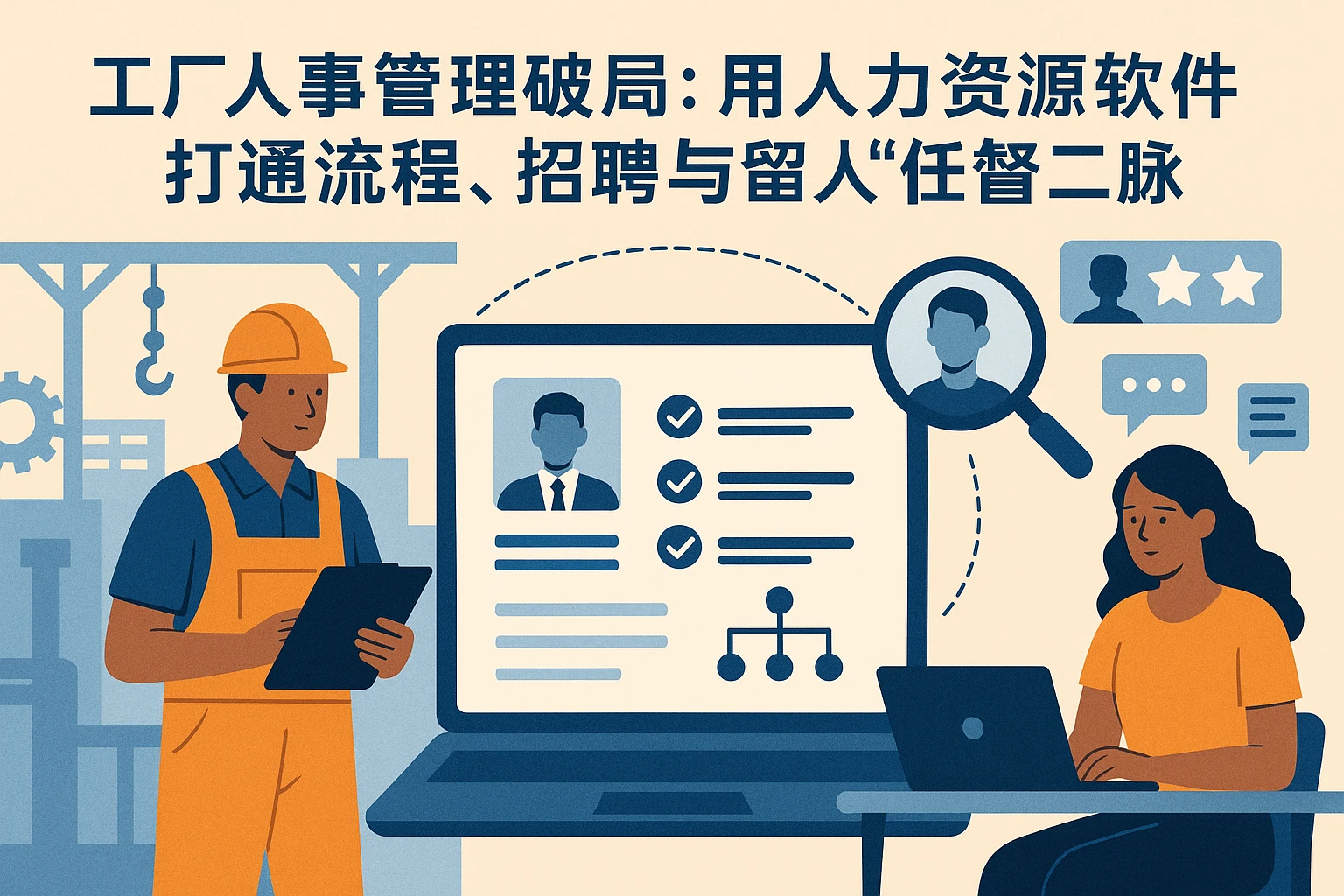 工厂人事管理破局：用人力资源软件打通流程、招聘与留人“任督二脉”