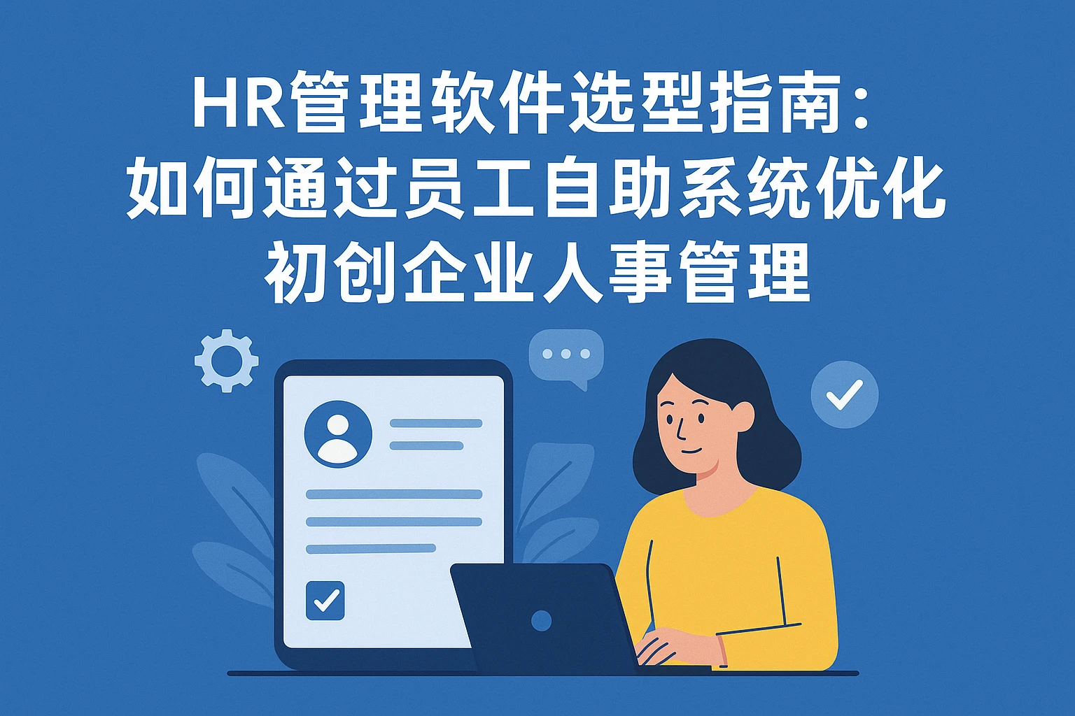 HR管理软件选型指南:如何通过员工自助系统优化初创企业人事管理