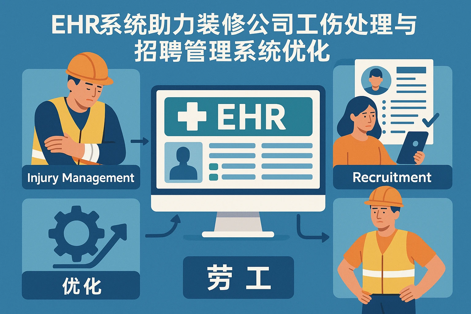 EHR系统助力装修公司工伤处理与招聘管理系统优化