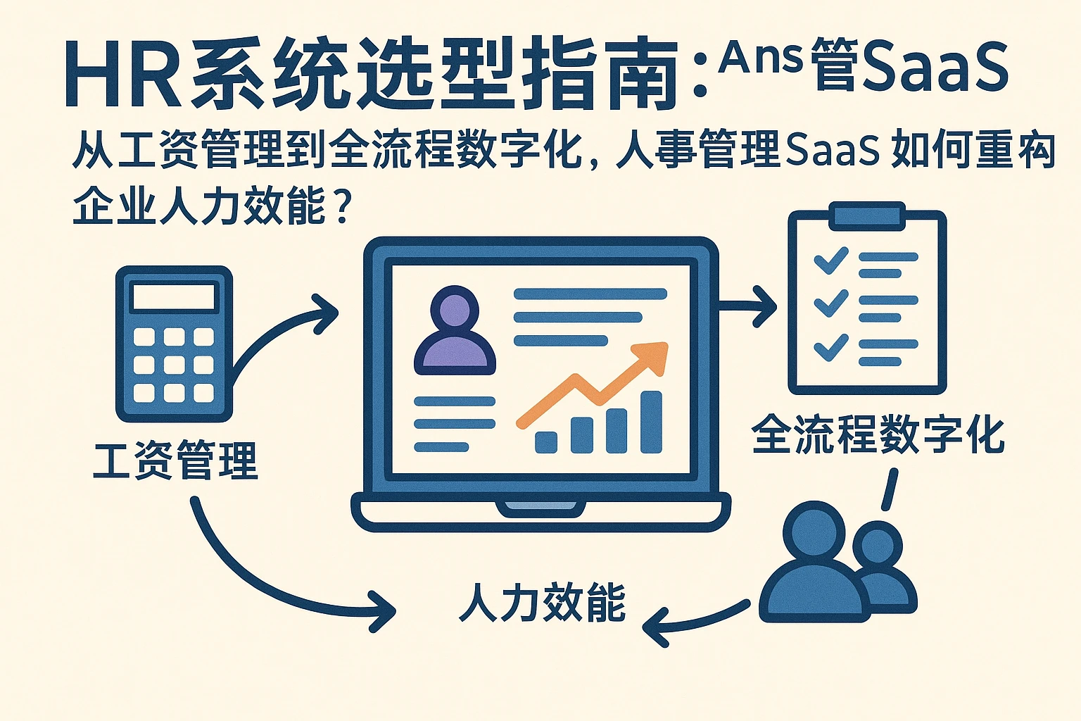 HR系统选型指南:从工资管理到全流程数字化,人事管理SaaS如何重构企业人力效能?