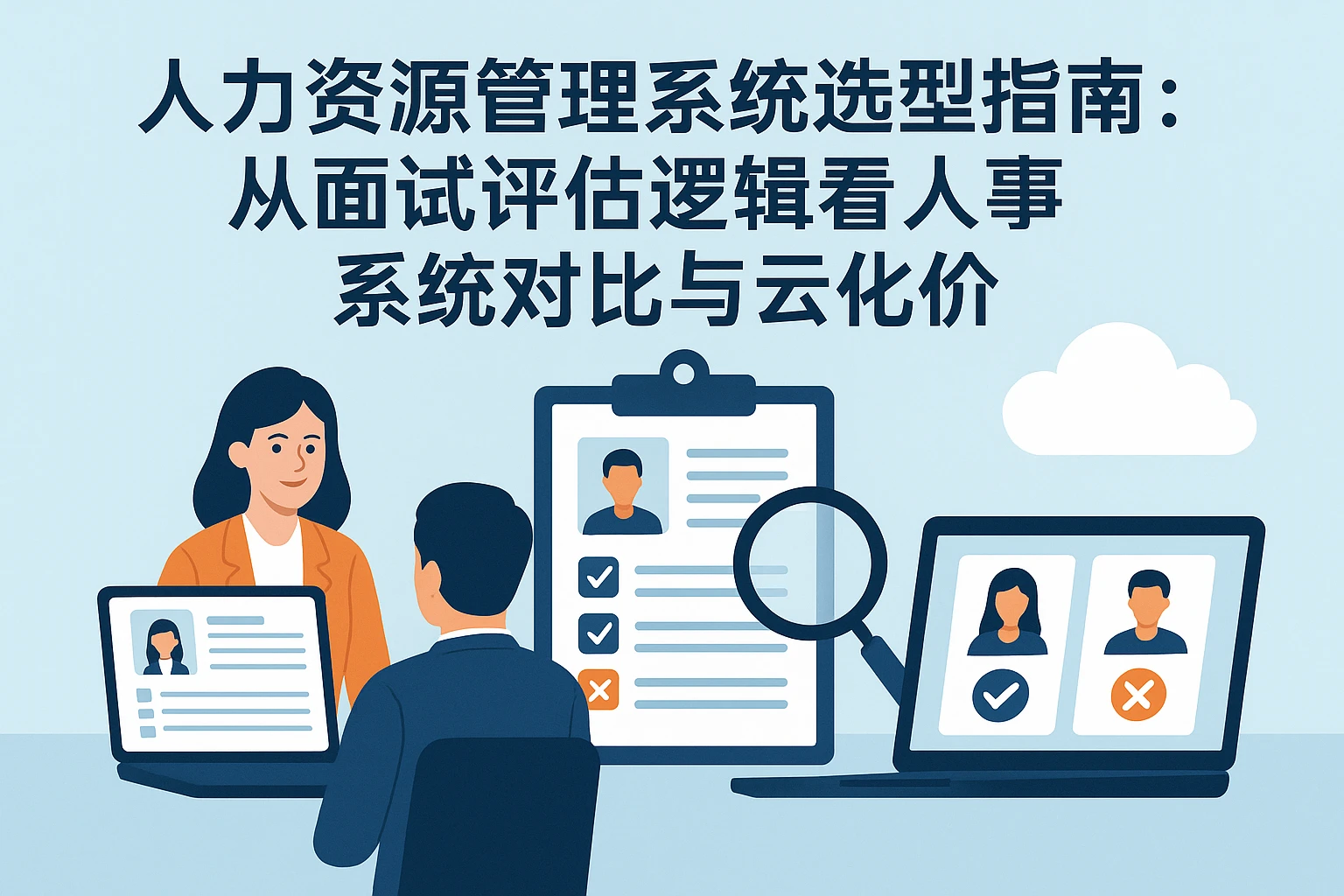 人力资源管理系统选型指南：从面试评估逻辑看人事系统对比与云化价值