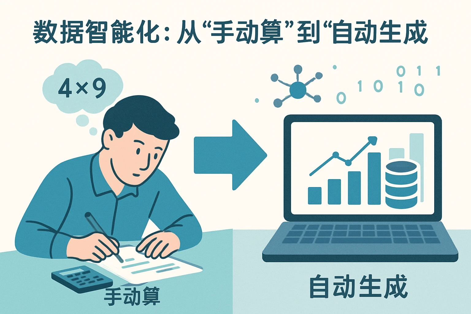 2. 数据智能化:从“手动算”到“自动生成”