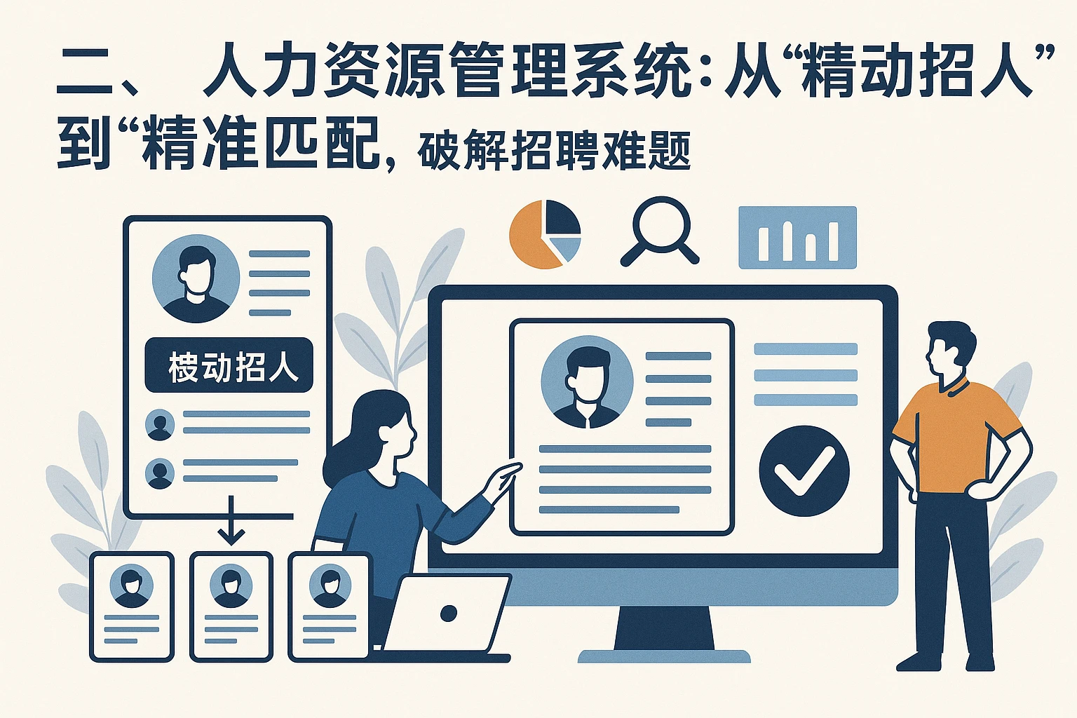 二、人力资源管理系统：从“被动招人”到“精准匹配”，破解招聘难题