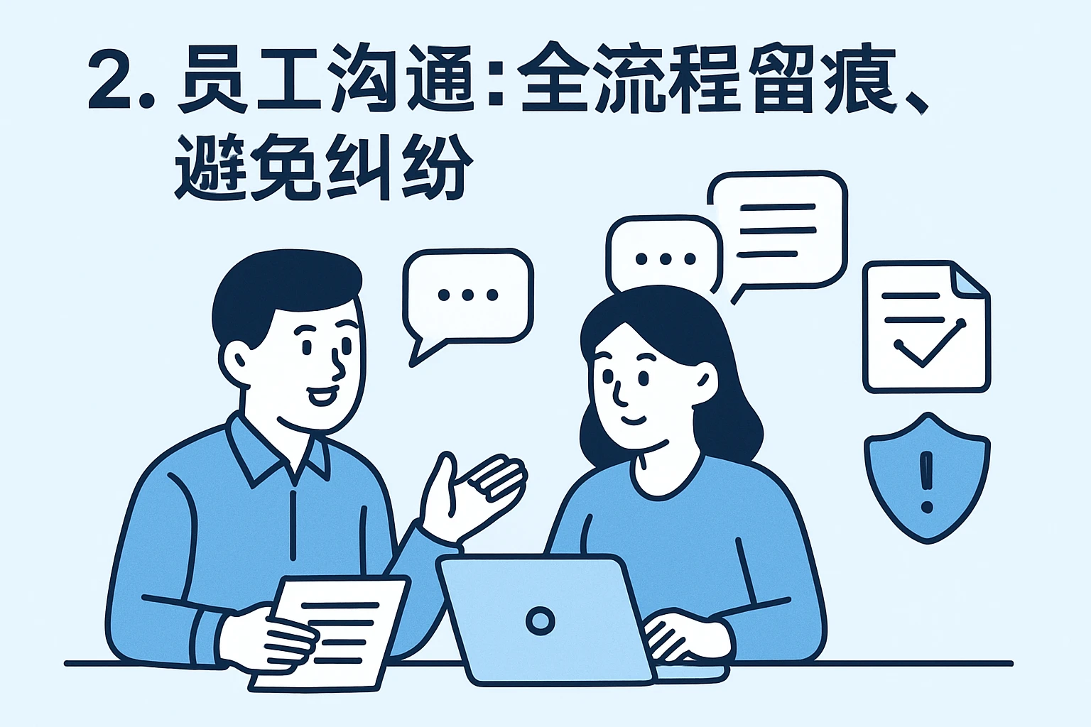 2. 员工沟通：全流程留痕，避免纠纷