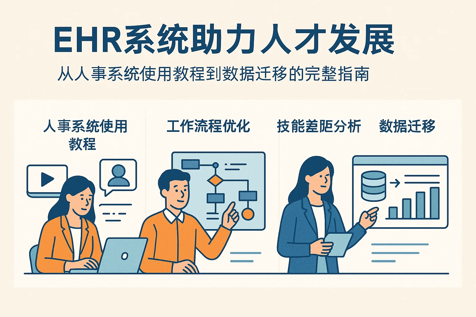 EHR系统助力人才发展:从人事系统使用教程到数据迁移的完整指南