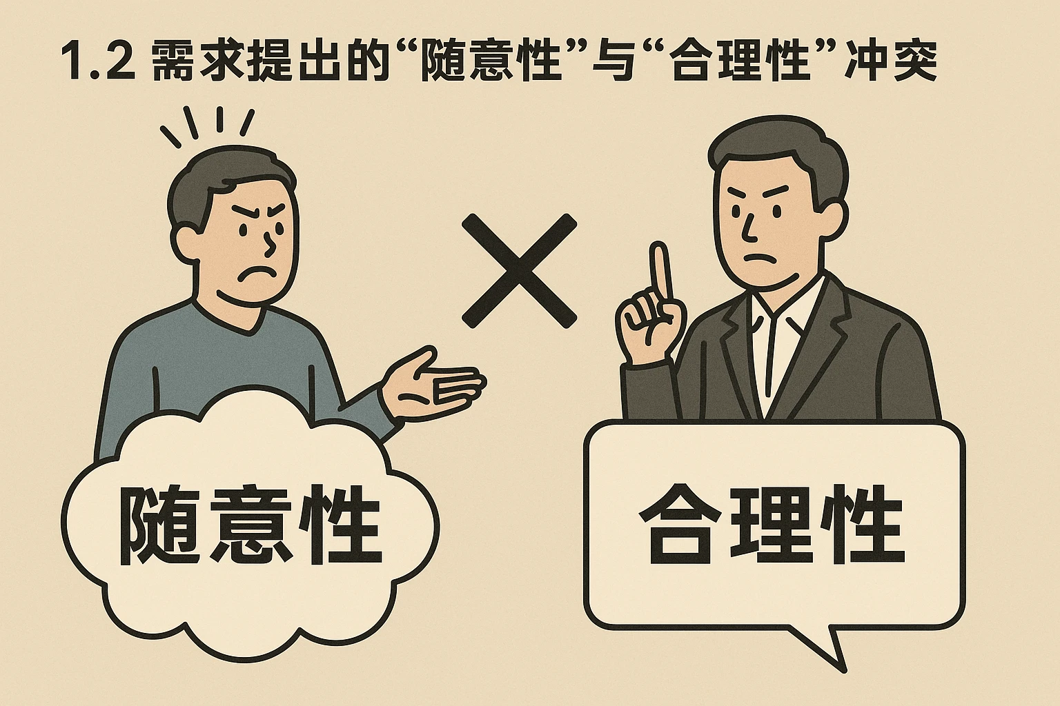 1.2 需求提出的“随意性”与“合理性”冲突