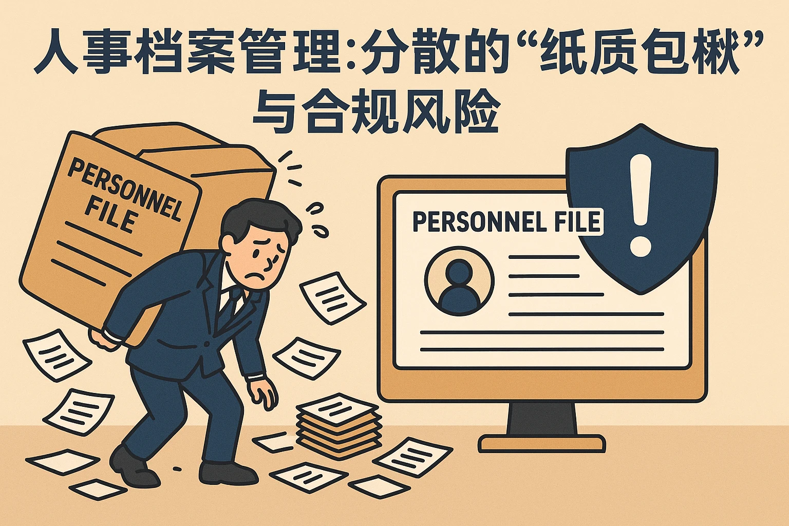 2. 人事档案管理：分散的“纸质包袱”与合规风险