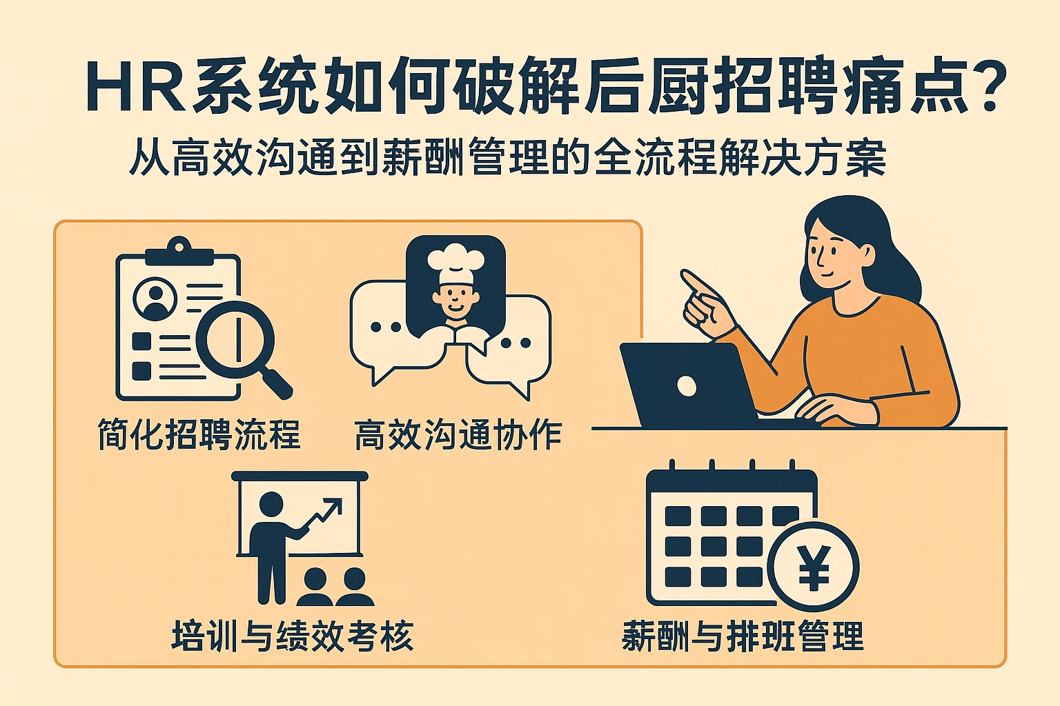HR系统如何破解后厨招聘痛点?从高效沟通到薪酬管理的全流程解决方案