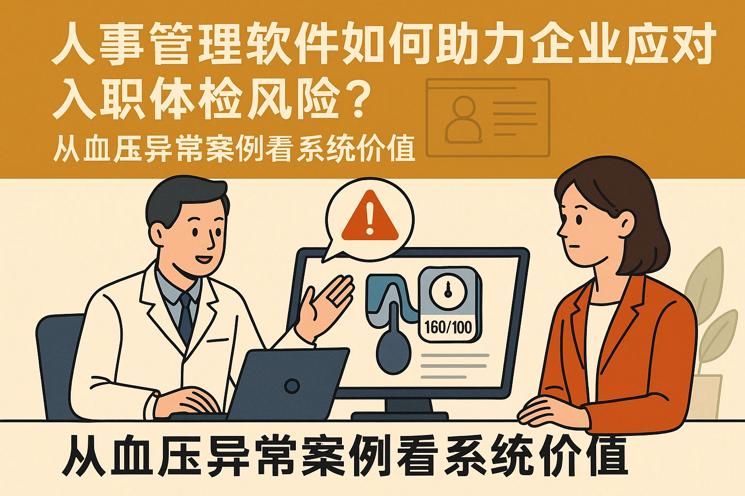 人事管理软件如何助力企业应对入职体检风险？从血压异常案例看系统价值