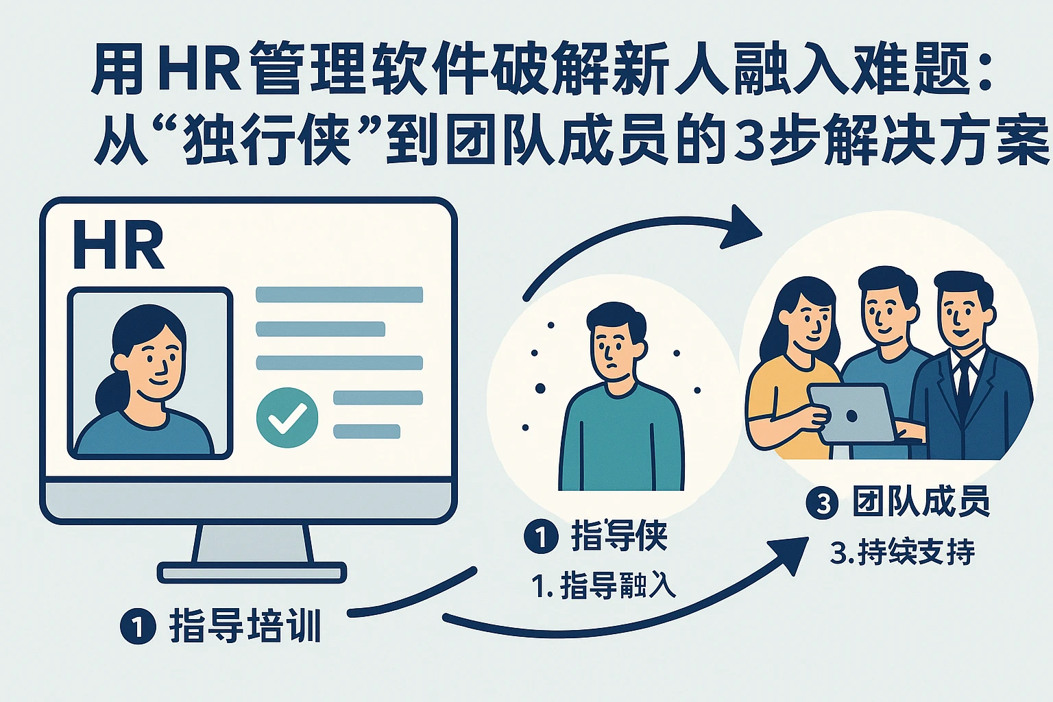 用HR管理软件破解新人融入难题：从“独行侠”到团队成员的3步解决方案