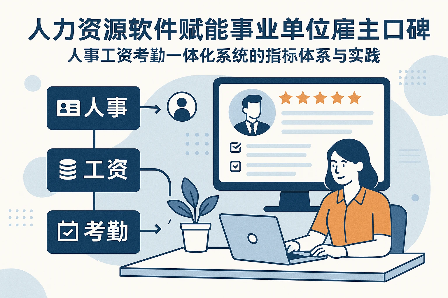 人力资源软件赋能事业单位雇主口碑管理:人事工资考勤一体化系统的指标体系与实践