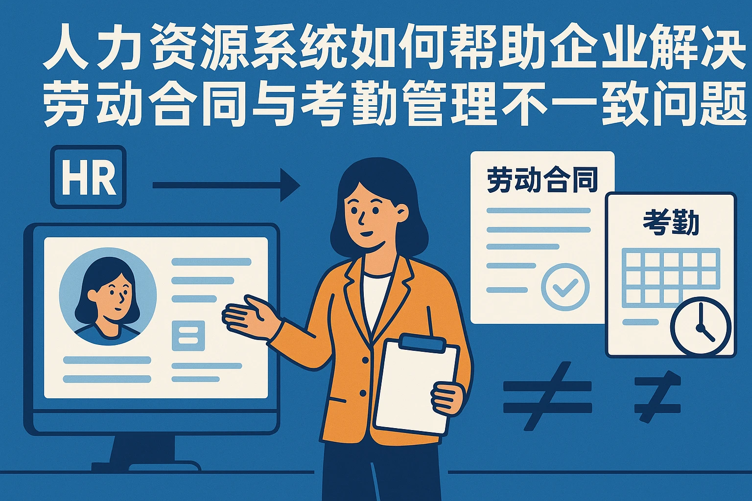 人力资源系统如何帮助企业解决劳动合同与考勤管理不一致问题