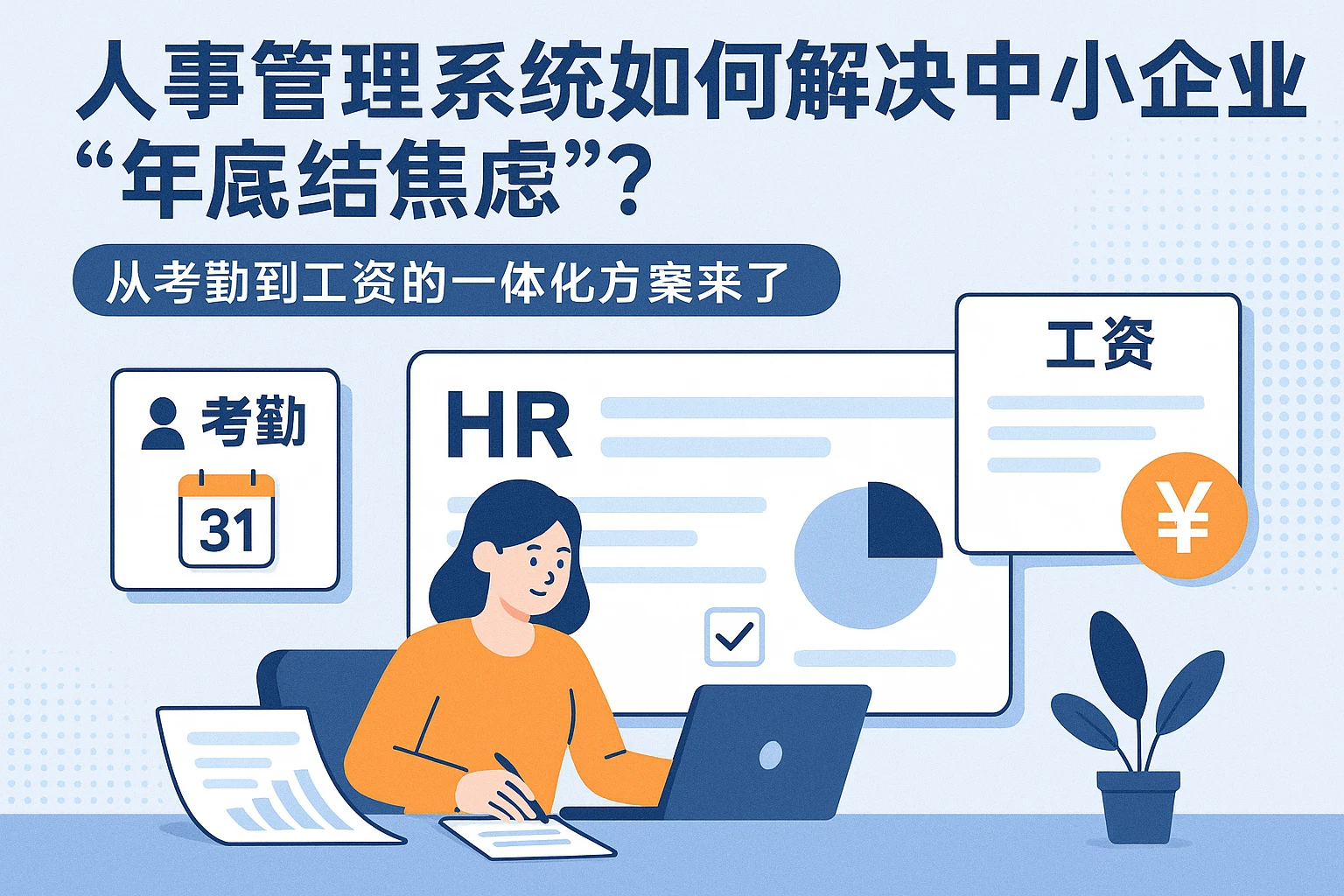 人事管理系统如何解决中小企业“年总结焦虑”?从考勤到工资的一体化方案来了
