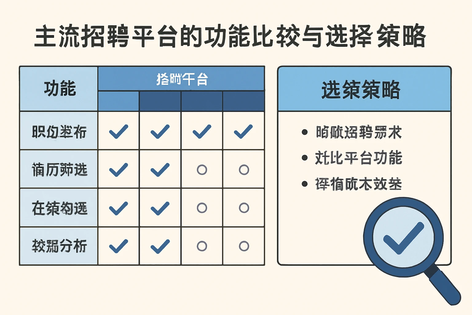 主流招聘平台的功能比较与选择策略