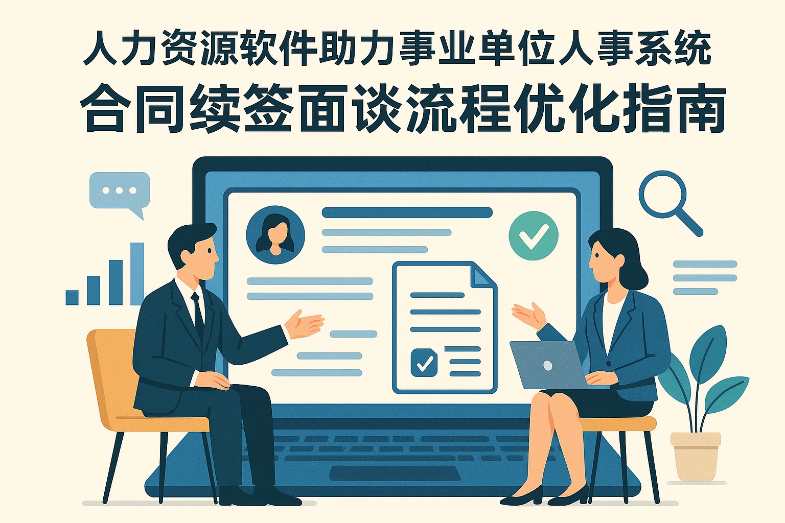 人力资源软件助力事业单位人事系统：合同续签面谈流程优化指南