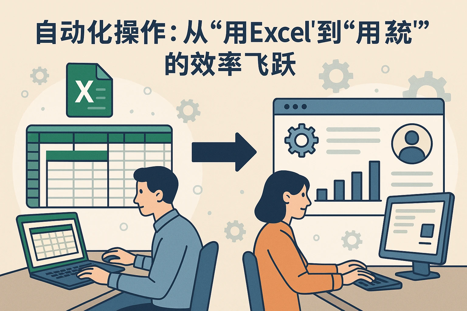 2. 自动化操作:从“用Excel”到“用系统”的效率飞跃