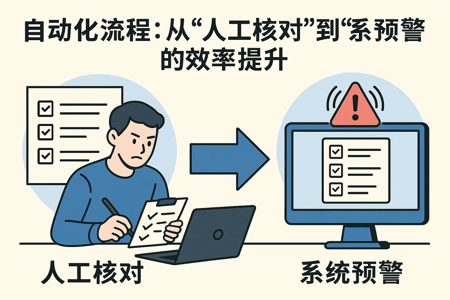 2. 自动化流程:从“人工核对”到“系统预警”的效率提升