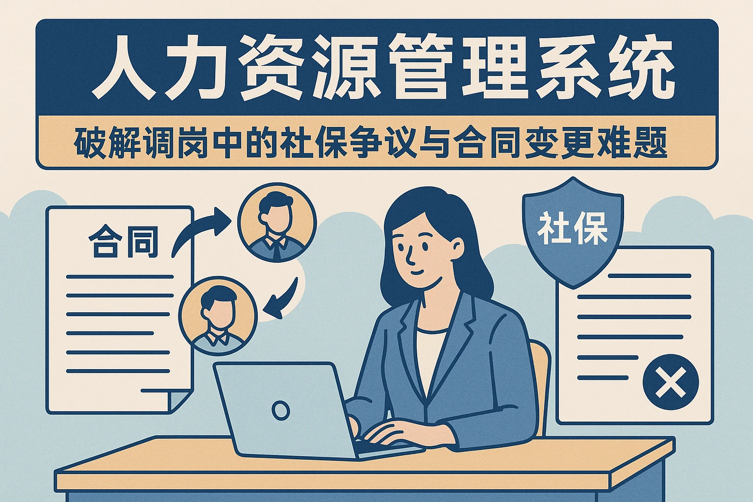 人力资源管理系统：破解调岗中的社保争议与合同变更难题