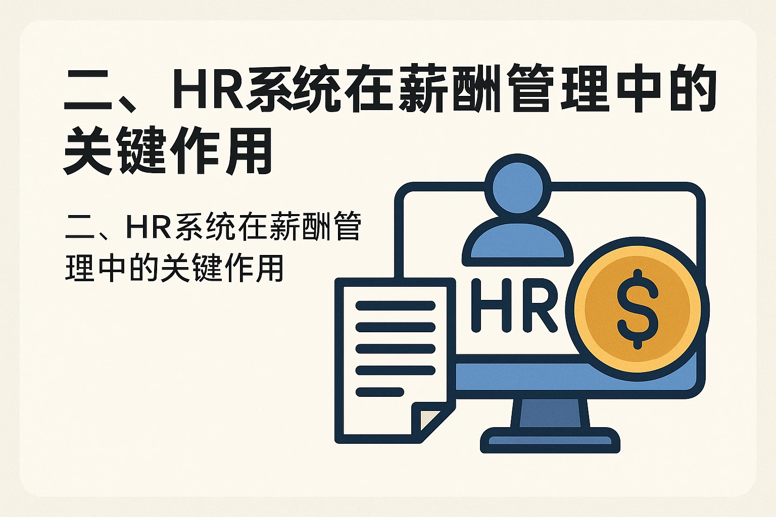 二、HR系统在薪酬管理中的关键作用