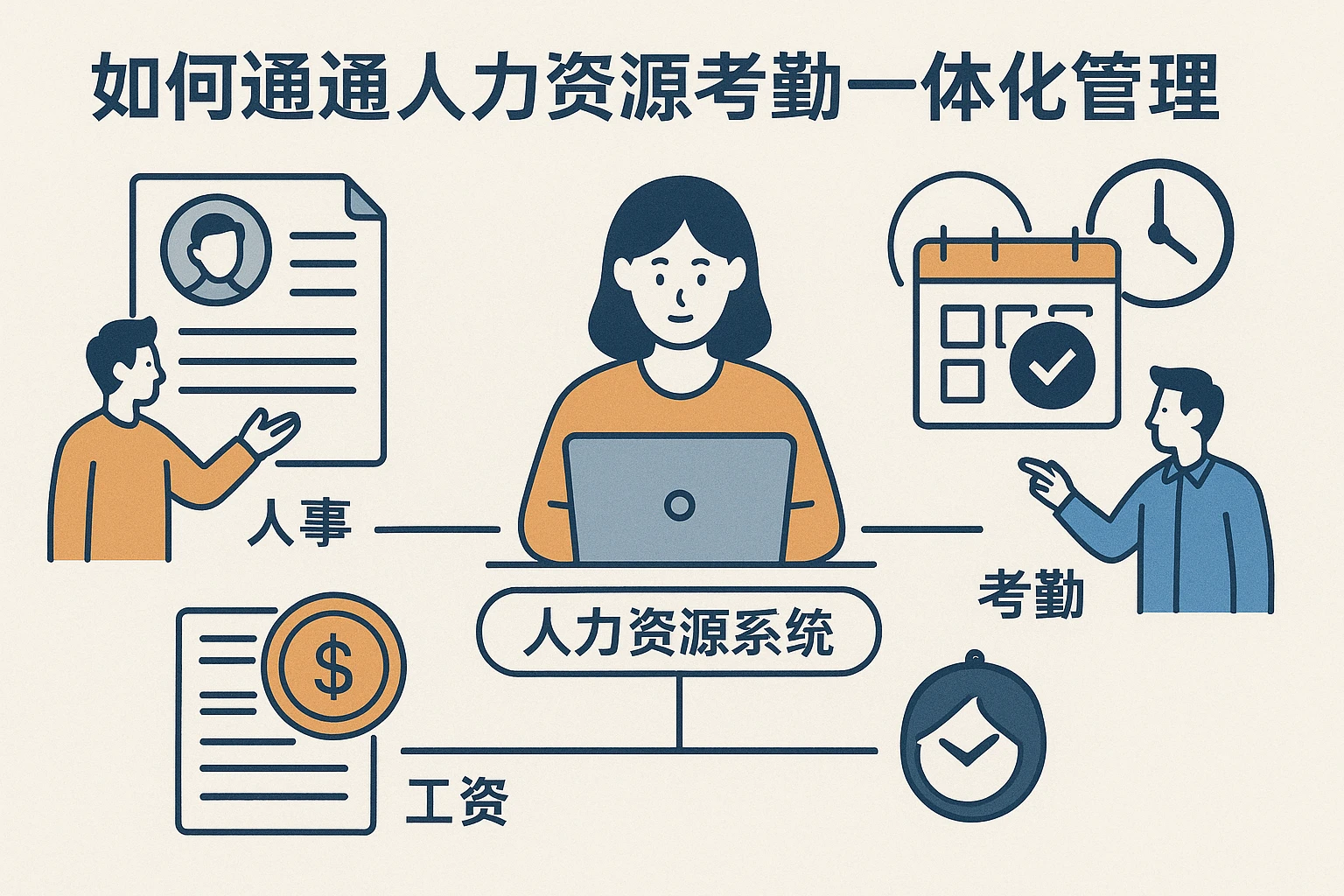 如何通过人力资源系统实现人事工资考勤一体化管理