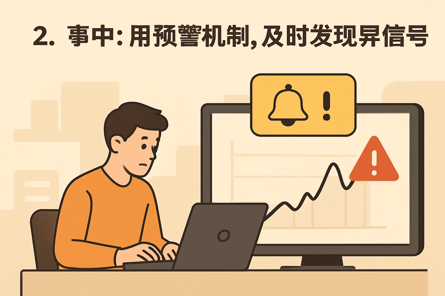 2. 事中:用预警机制,及时发现异常信号