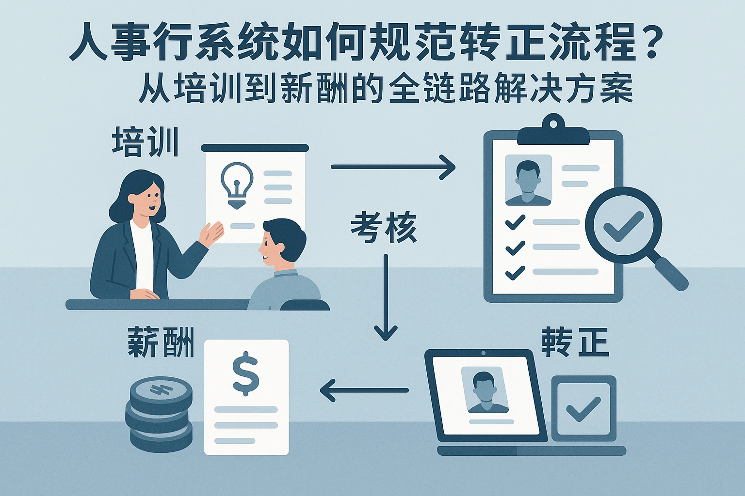 人事系统如何规范转正流程？从培训到薪酬的全链路解决方案