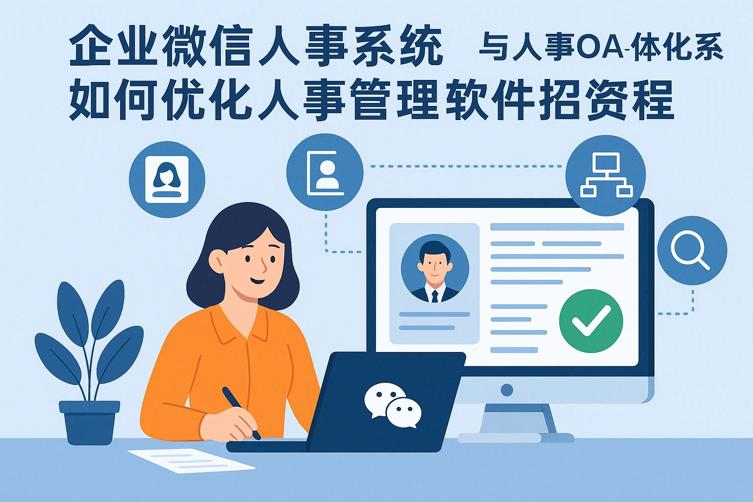 企业微信人事系统与人事OA一体化系统如何优化人事管理软件招聘流程