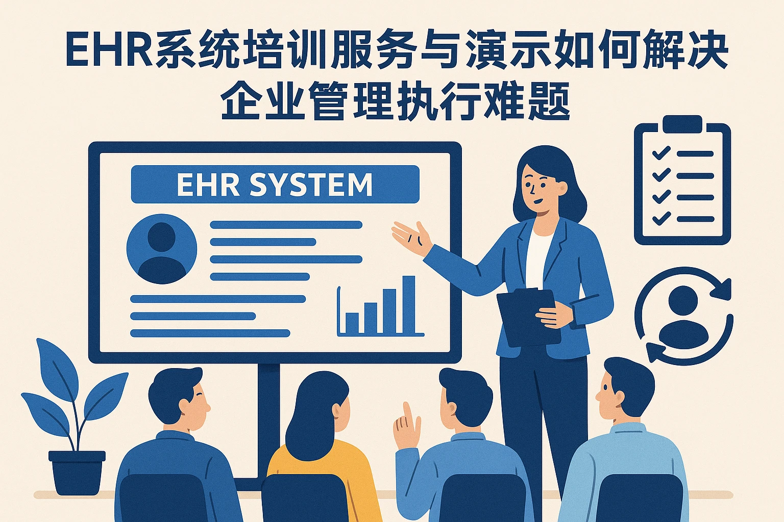 EHR系统培训服务与演示如何解决企业管理执行难题