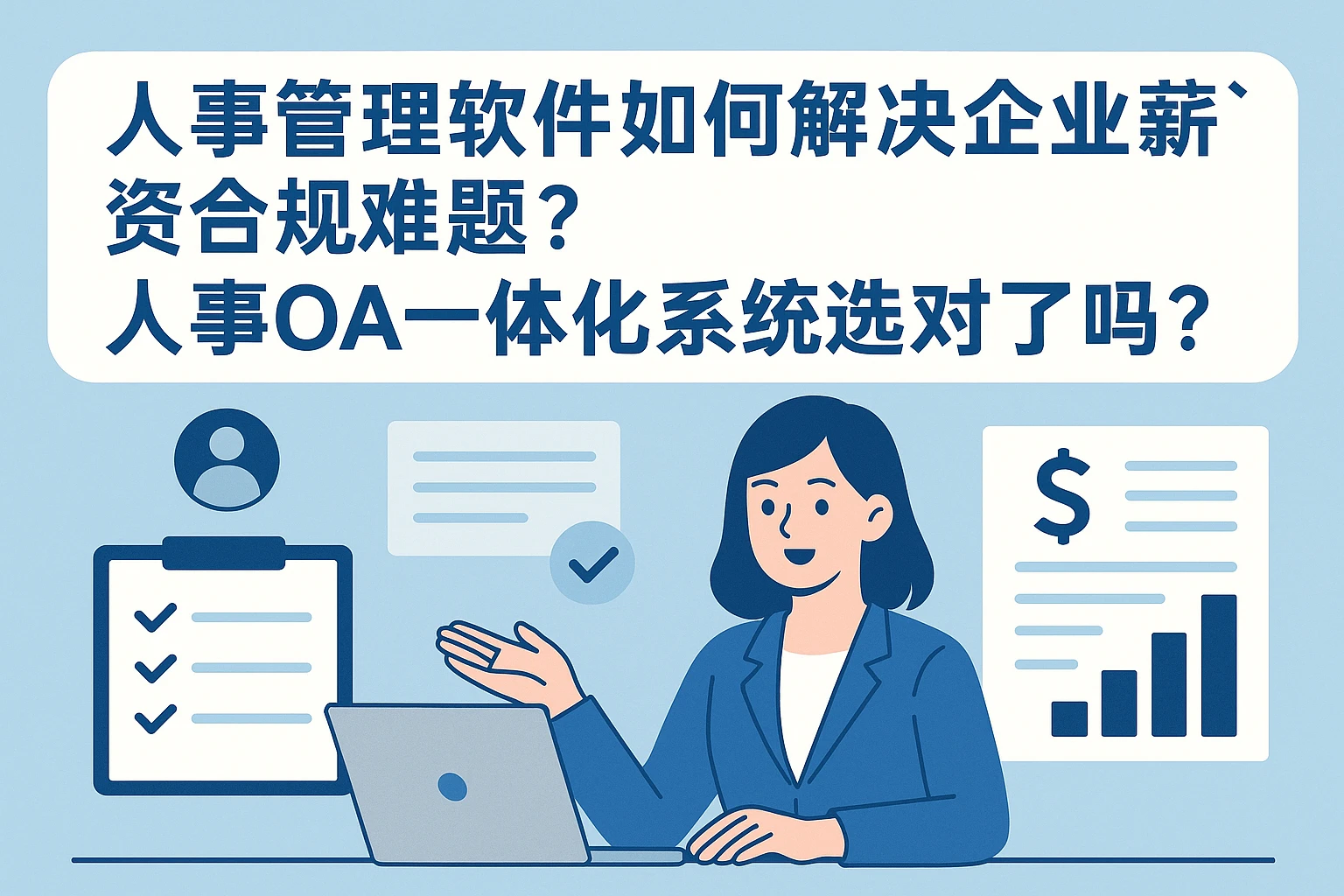 人事管理软件如何解决企业薪资合规难题？人事OA一体化系统选对了吗？