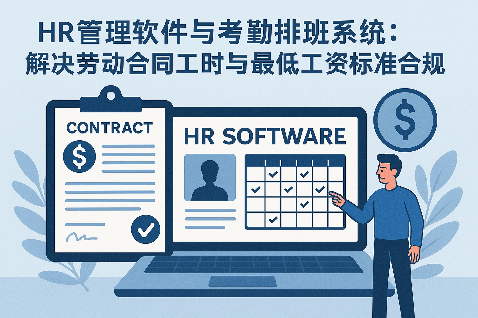 HR管理软件与考勤排班系统：解决劳动合同工时与最低工资标准合规难题