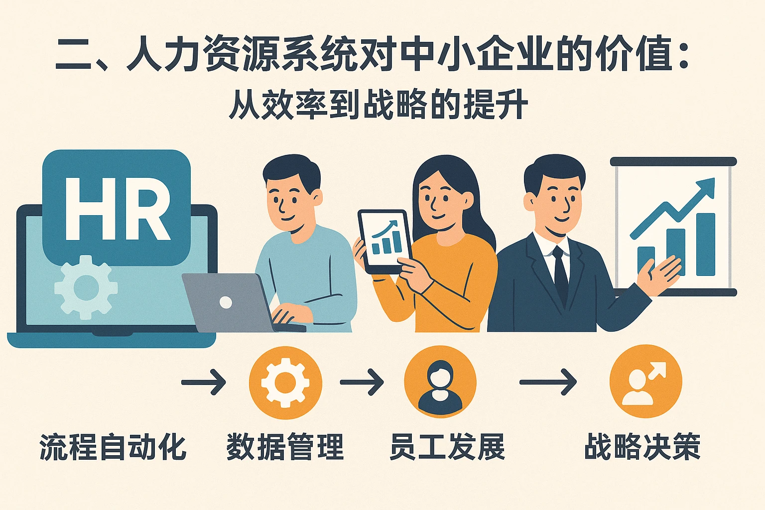 二、人力资源系统对中小企业的价值：从效率到战略的提升