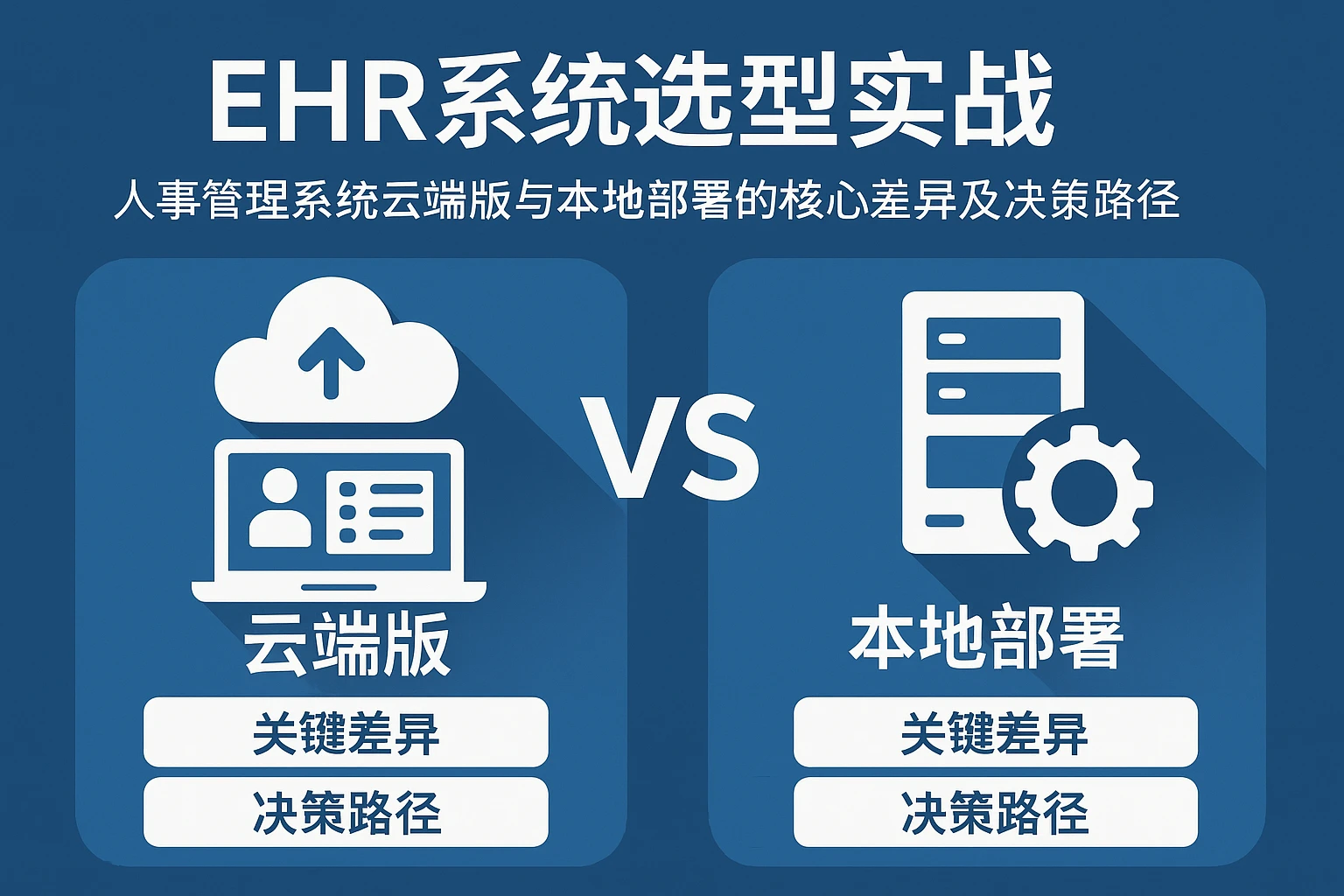 EHR系统选型实战：人事管理系统云端版与本地部署的核心差异及决策路径
