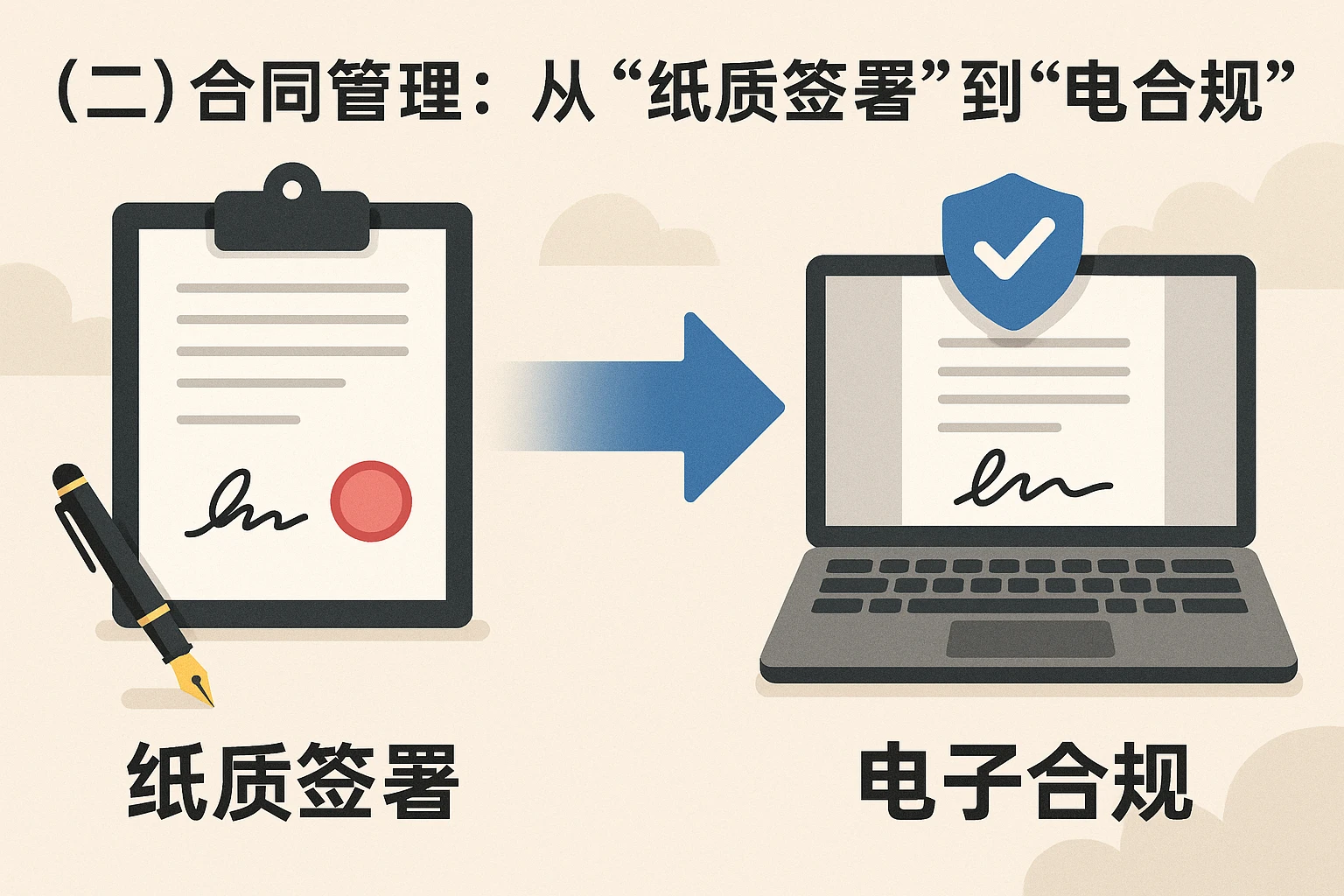（二）合同管理：从“纸质签署”到“电子合规”