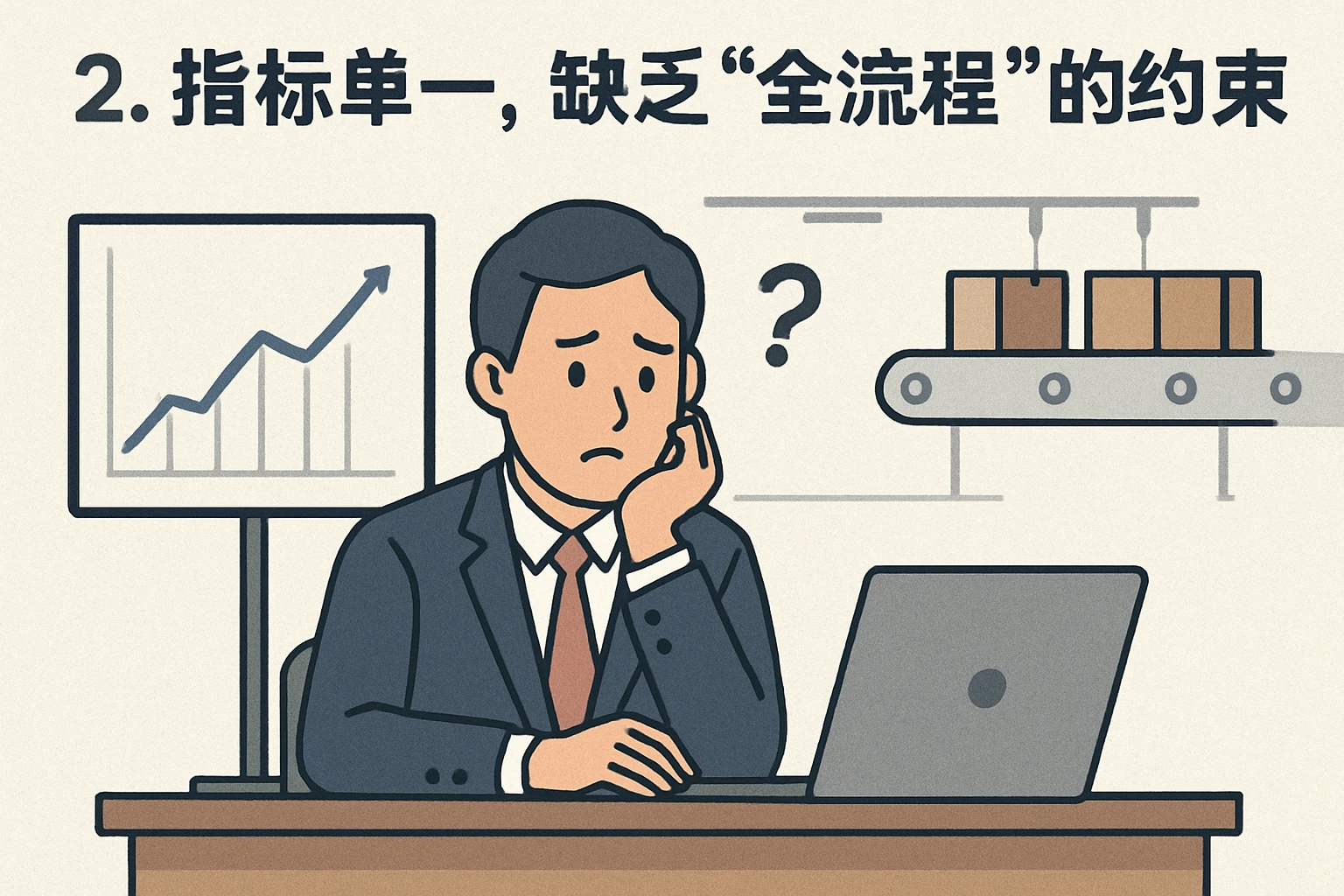 2. 指标单一，缺乏“全流程”的约束