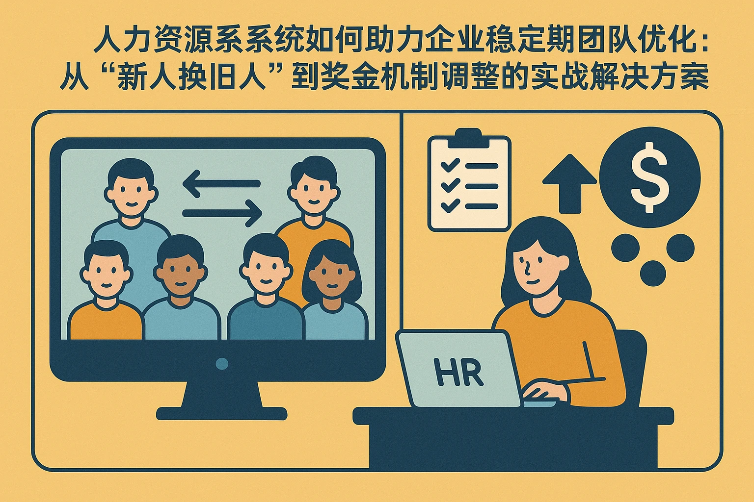 人力资源系统如何助力企业稳定期团队优化：从“新人换旧人”到奖金机制调整的实战解决方案