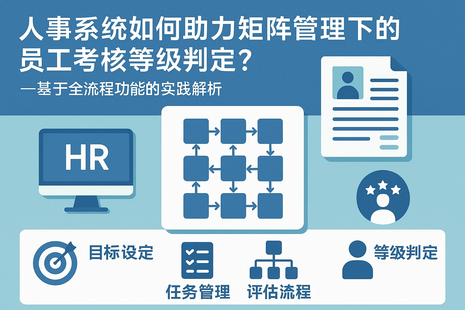 人事系统如何助力矩阵管理下的员工考核等级判定？——基于全流程功能的实践解析