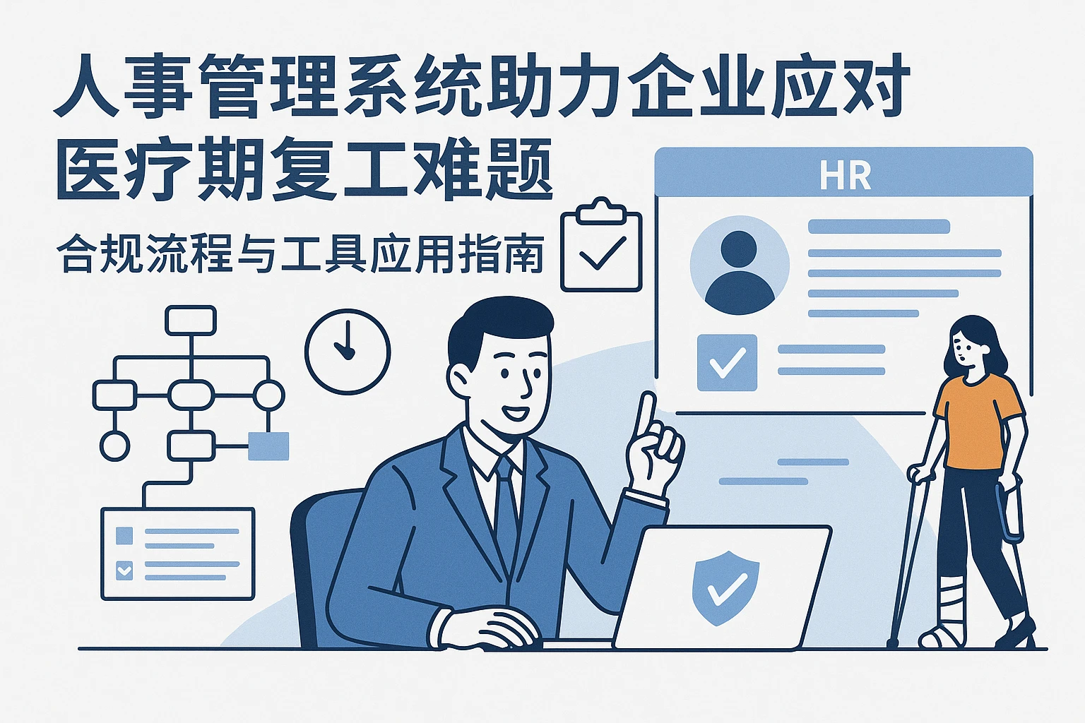 人事管理系统助力企业应对医疗期复工难题:合规流程与工具应用指南