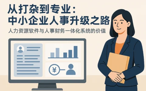 从打杂到专业:中小企业人事升级之路——人力资源软件与人事财务一体化系统的价值