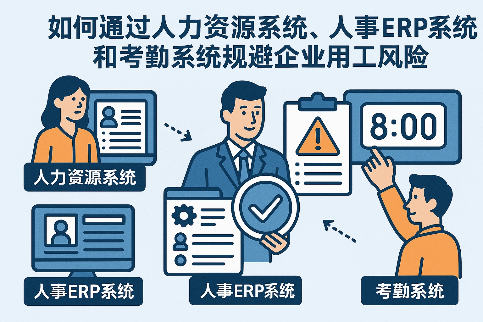 如何通过人力资源系统、人事ERP系统和考勤系统规避企业用工风险