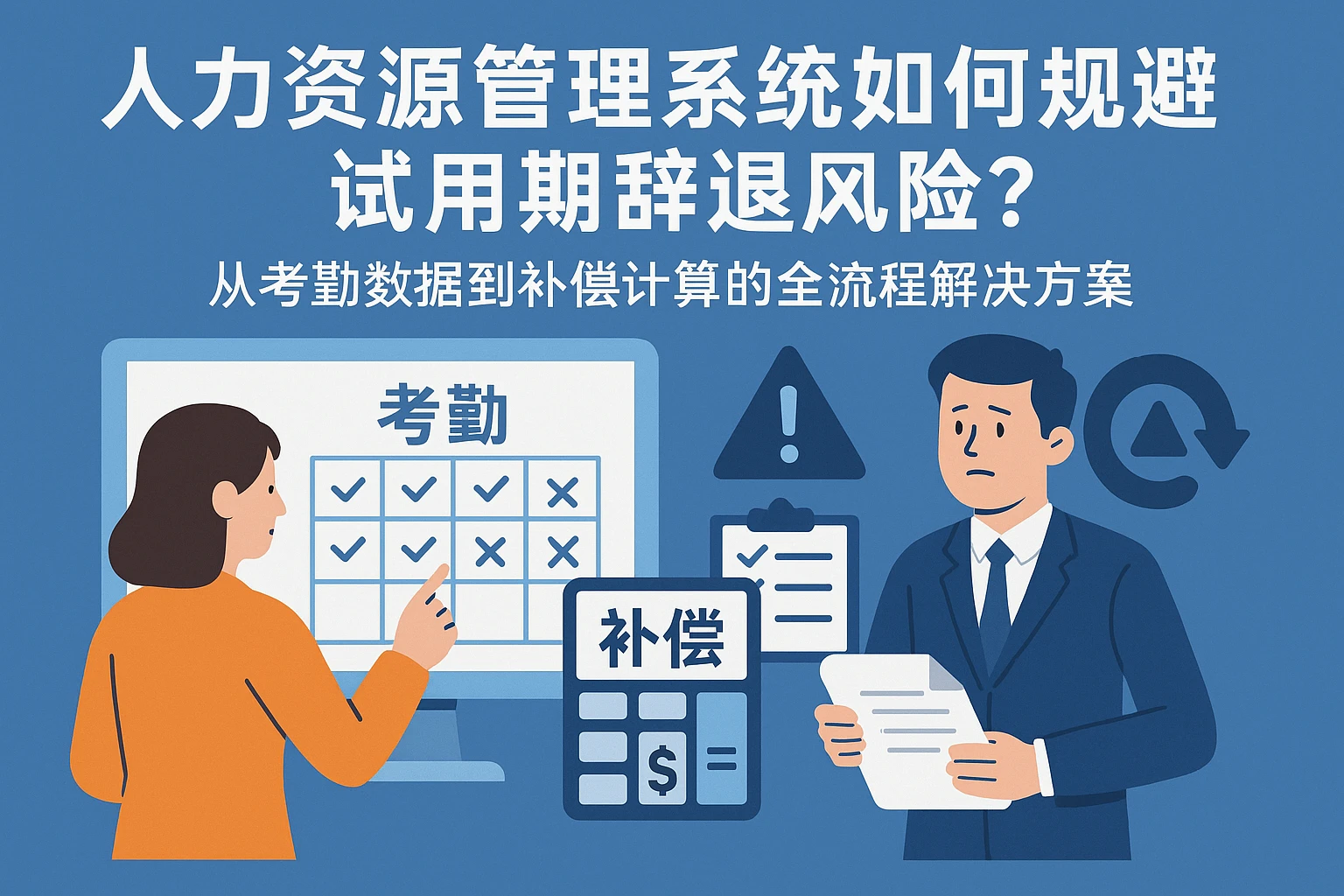 人力资源管理系统如何规避试用期辞退风险？从考勤数据到补偿计算的全流程解决方案
