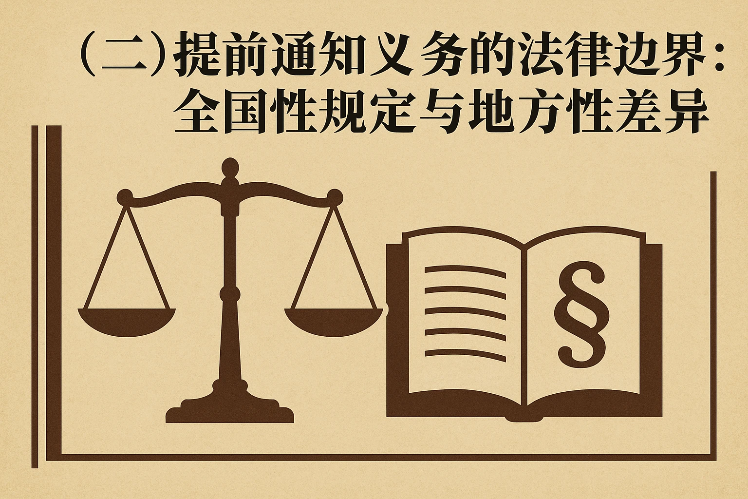 （二）提前通知义务的法律边界：全国性规定与地方性差异