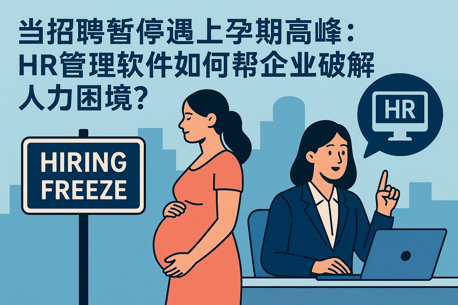 当招聘暂停遇上孕期高峰:HR管理软件如何帮企业破解人力困境?