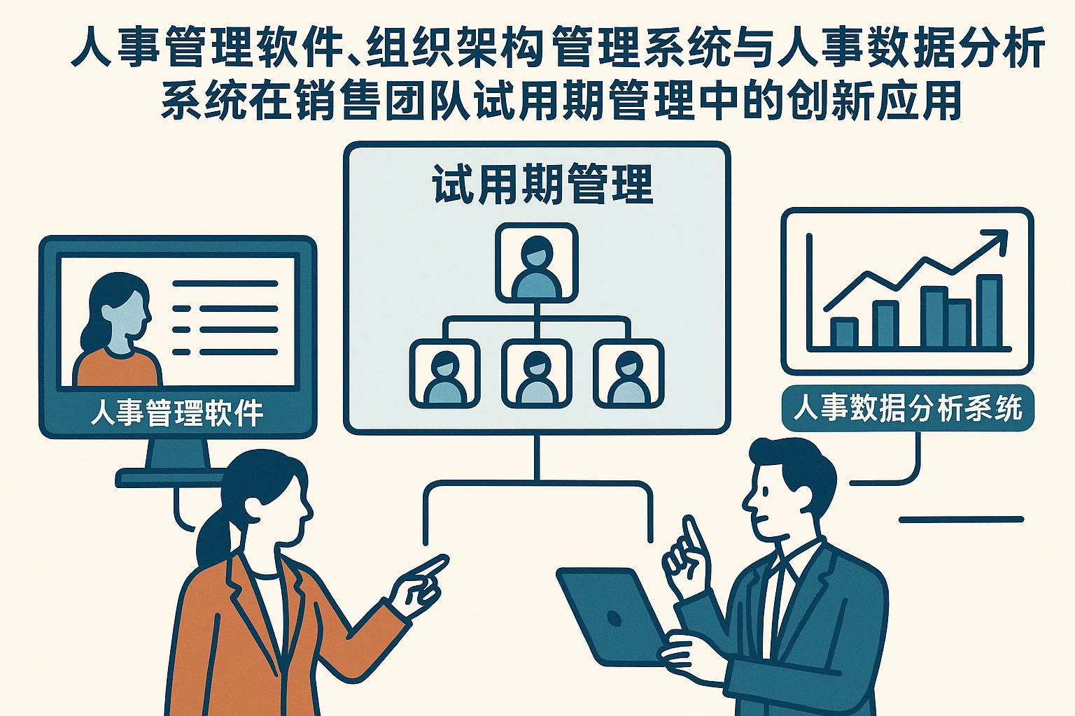 人事管理软件、组织架构管理系统与人事数据分析系统在销售团队试用期管理中的创新应用