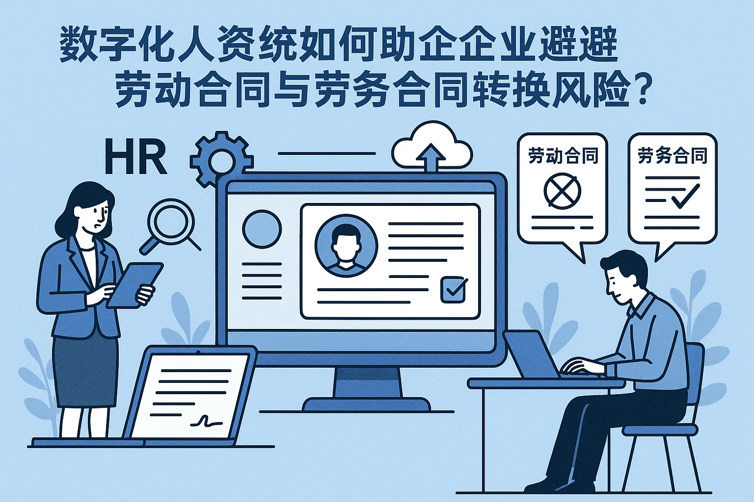 数字化人事系统如何助力企业规避劳动合同与劳务合同转换风险？