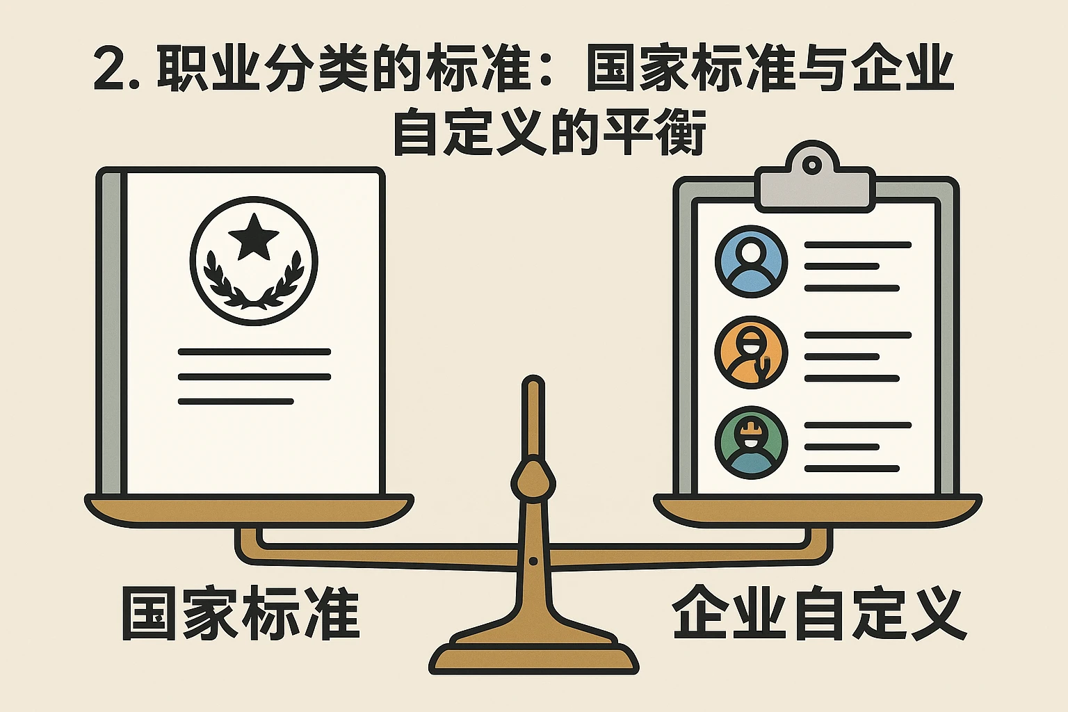 2. 职业分类的标准:国家标准与企业自定义的平衡