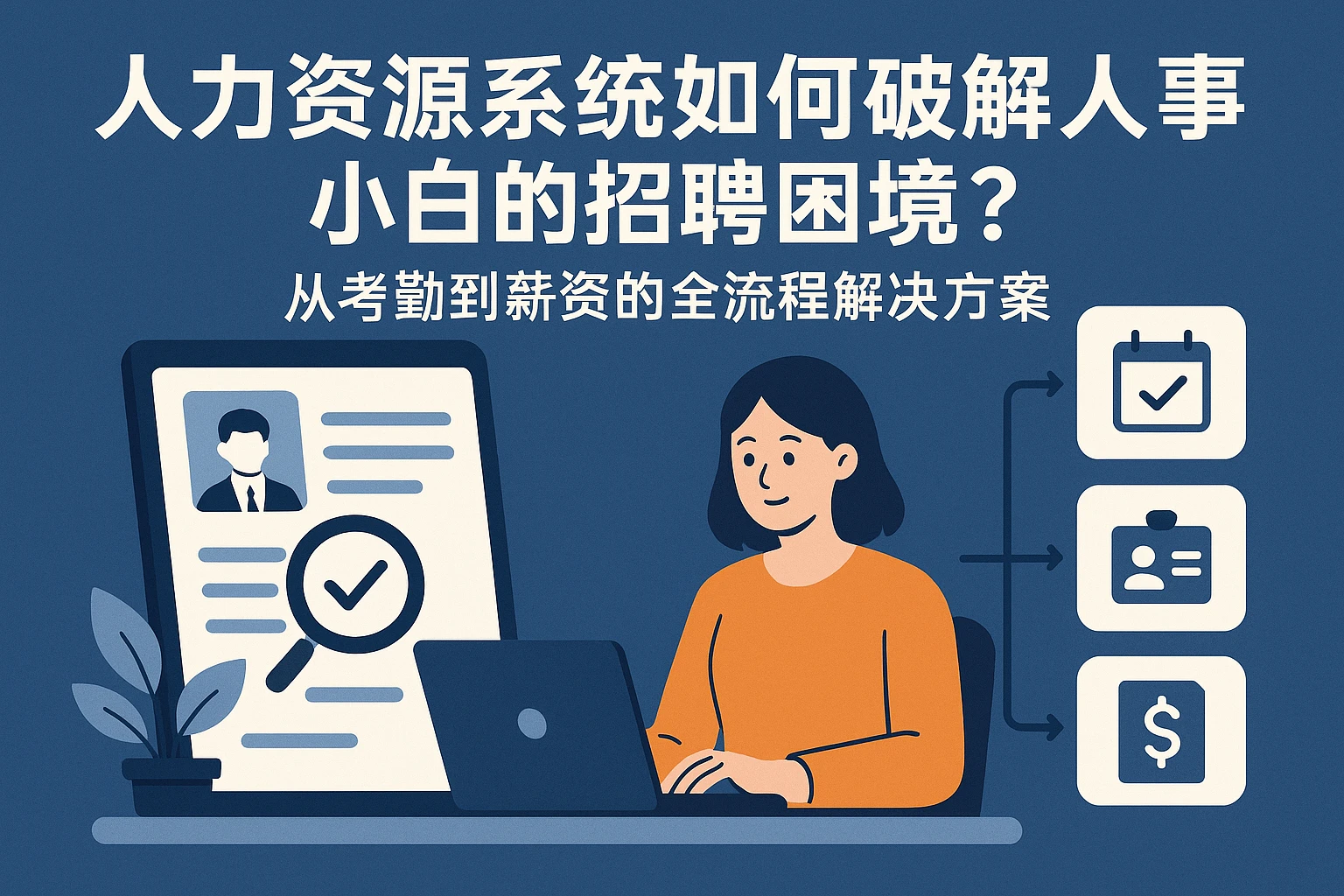 人力资源系统如何破解人事小白的招聘困境？从考勤到薪资的全流程解决方案