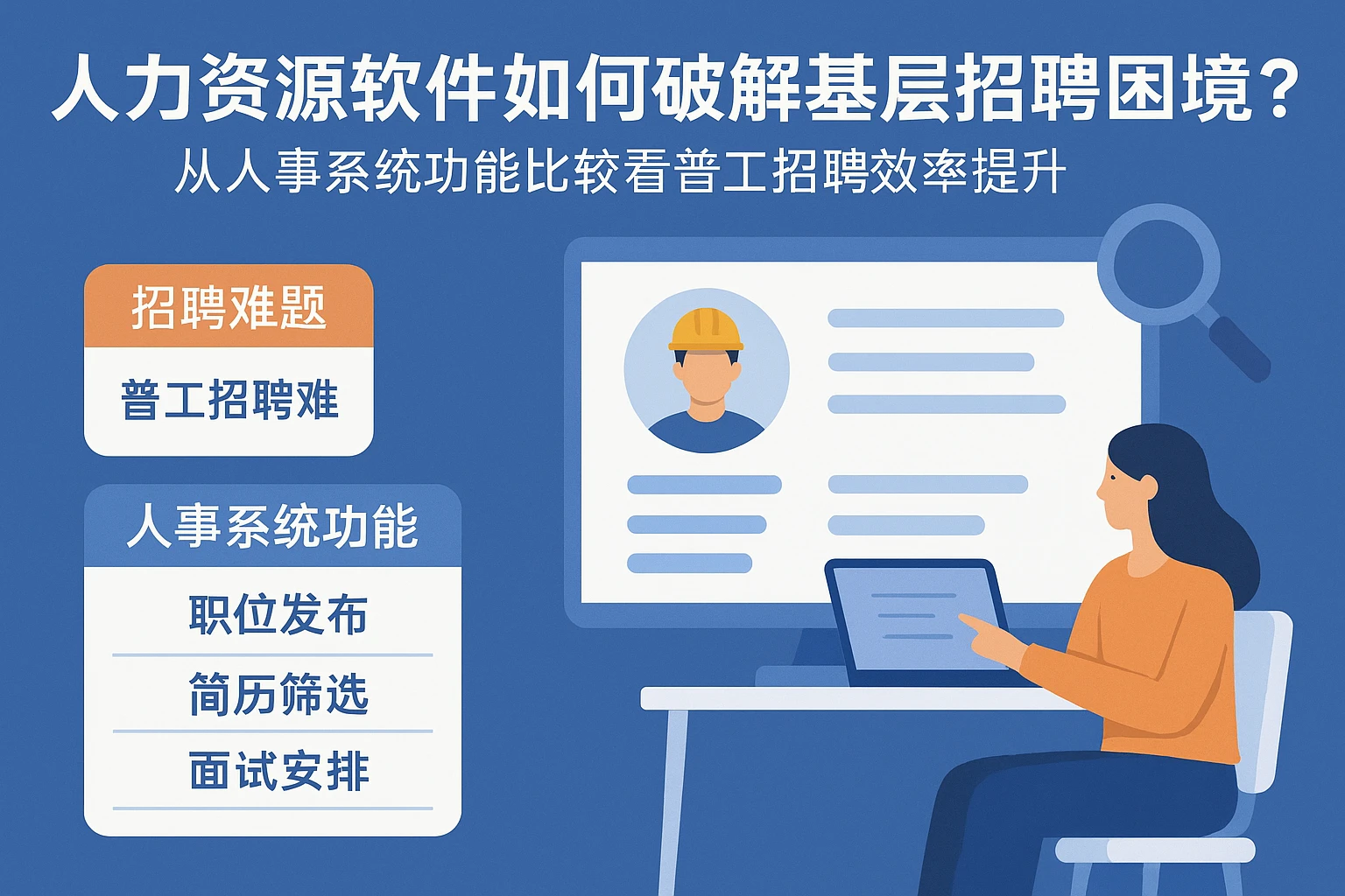 人力资源软件如何破解基层招聘困境?从人事系统功能比较看普工招聘效率提升