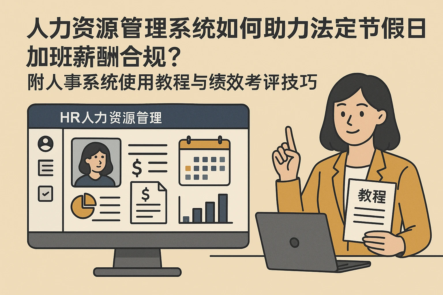 人力资源管理系统如何助力法定节假日加班薪酬合规？附人事系统使用教程与绩效考评技巧