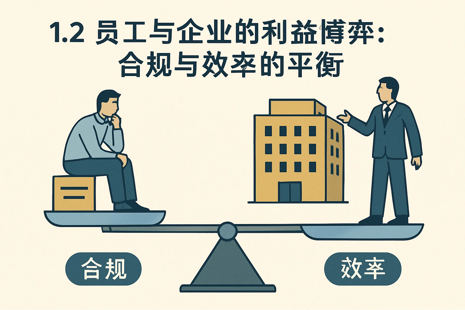 1.2 员工与企业的利益博弈:合规与效率的平衡