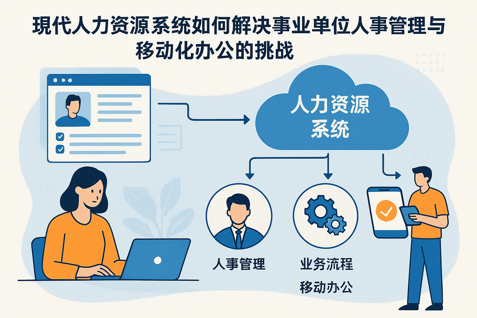 现代人力资源系统如何解决事业单位人事管理与移动化办公的挑战